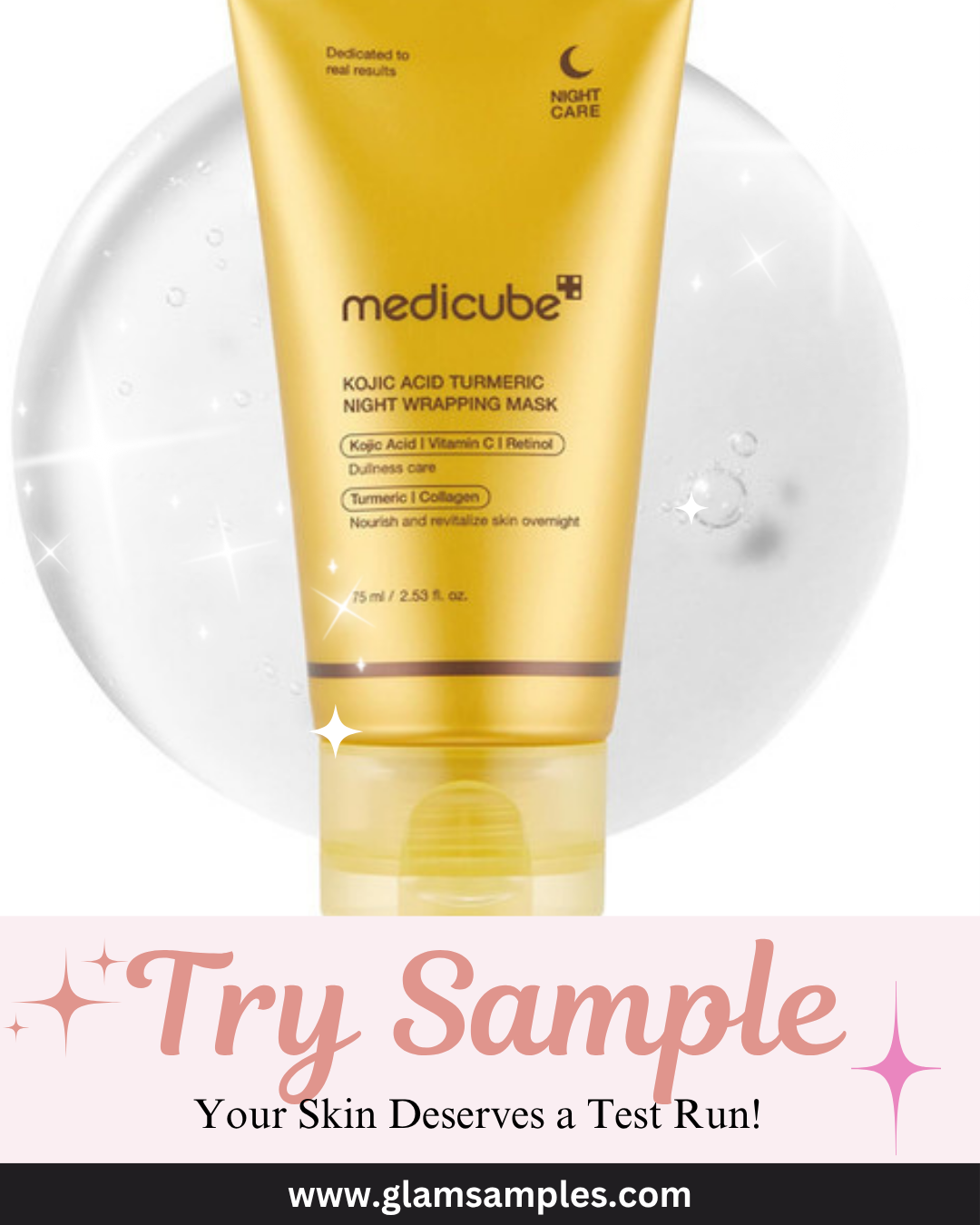 Medicube - Kojic Acid Turmeric Night Wrapping Mask  - 10ml Sample
