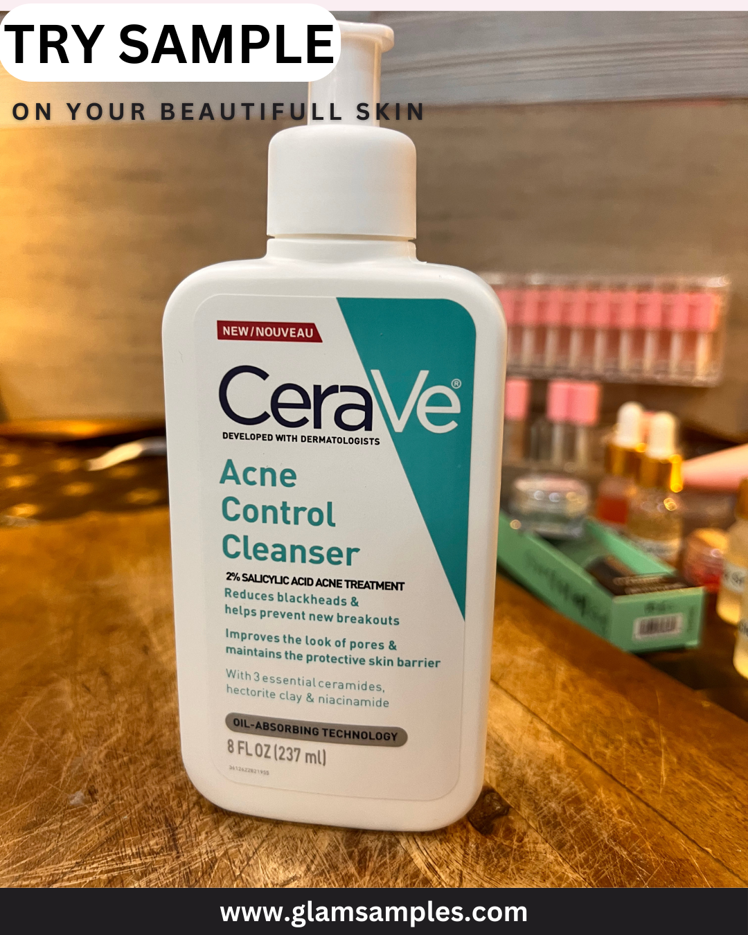 Cera ve Acne Control Cleanser - Sample 10ml